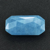 MILKY AQUAMARINE ROSE CUT BRIOLETTE OCTAGON (AAA) 20X10MM 11.23 Cts.