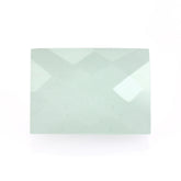 MILKY AQUAMARINE CHECKER CUT BAGUETTE 14X10MM 7.62 Cts.