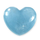 MILKY AQUAMARINE PLAIN LENTIL HEART (AAA) 17.30X15.30MM 13.85 Cts.