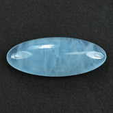 MILKY AQUAMARINE LONG OVAL CAB (AA) 29X11.50MM 13.75 Cts.