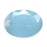 MILKY AQUAMARINE BOTH SIDE TABLE CUT OVAL (AA) 18X13MM 9.05 Cts.
