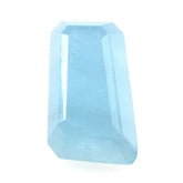 MILKY AQUAMARINE TABLE CUT TRAPEZOID CAB (AA) 14.90X9.10X8MM 5.91 Cts.
