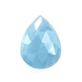 MILKY AQUAMARINE ROSE CUT BRIOLETTE PEAR (AAA) 14X10MM 4.51 Cts.