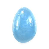 MILKY AQUAMARINE IRRGULAR PEAR CAB (AAA) 18X12MM 10.40 Cts.