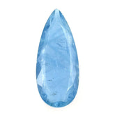 MILKY AQUAMARINE BOTH SIDE TABLE CUT PEAR (AAA) 21X9MM 5.20 Cts.