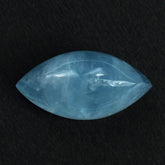 MILKY AQUAMARINE PYRAMID CAB MARQUISE (AA) 20X10MM 9.87 Cts.