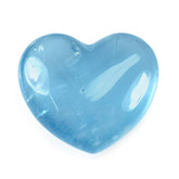 MILKY AQUAMARINE PLAIN LENTIL HEART (AAA) 17.30X15.30MM 14.03 Cts.
