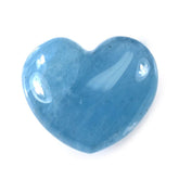 MILKY AQUAMARINE PLAIN LENTIL HEART (AAA) 17.30X15.30MM 13.89 Cts.