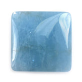 MILKY AQUAMARINE SQUARE CAB (AAA) 15MM 7.52 Cts.