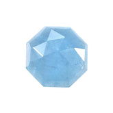 MILKY AQUAMARINE ROSE CUT HEXAGON CAB (AAA) 11MM 3.27 Cts.