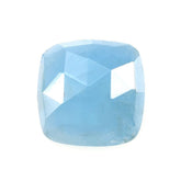 MILKY AQUAMARINE ROSE CUT CUSHION CAB (AAA) 12MM 5.50 Cts.
