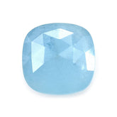MILKY AQUAMARINE ROSE CUT BRIOLETTE CUSHION (AAA) 12MM 5.88 Cts.