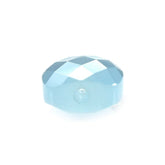 MILKY AQUAMARINE CHECKER CUT BRIOLETTE CUSHION (FULL-DRILL) (AA) 10X8MM 3.33 Cts.