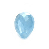 MILKY AQUAMARINE FACETED DROP'S (AA) 14X7MM 5.05 Cts.