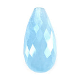 MILKY AQUAMARINE FACETED DROP'S (AA) 16X8MM 7.30 Cts.