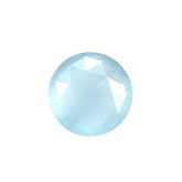MILKY AQUAMARINE ROSE CUT BRIOLETTE ROUND (AA) 8MM 1.69 Cts.