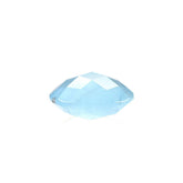MILKY AQUAMARINE CHECKER CUT BRIOLETTE ROUND (AA) 8MM 1.65 Cts.