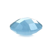 MILKY AQUAMARINE CHECKER CUT BRIOLETTE ROUND (AAA) 10MM 3.18 Cts.