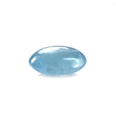 MILKY AQUAMARINE PLAIN LENTIL ROUND CAB (AA) 10MM 3.10 Cts.