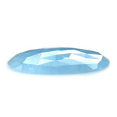 MILKY AQUAMARINE ROSE CUT OVAL CAB (AAA) 30X22MM 19.60 Cts.