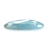 MILKY AQUAMARINE ROSE CUT IRRGULAR OVAL CAB (FULL-DRILL) (AA) 29.90X20.15MM 20.90 Cts.