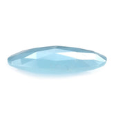 MILKY AQUAMARINE ROSE CUT BRIOLETTE OVAL (AA) 18X13MM 6.75 Cts.