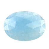 MILKY AQUAMARINE ROSE CUT BRIOLETTE OVAL (AA) 18X13MM 6.78 Cts.