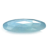 MILKY AQUAMARINE ROSE CUT BRIOLETTE OVAL (AA) 18X13MM 6.78 Cts.