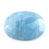 MILKY AQUAMARINE ROSE CUT BRIOLETTE OVAL (AAA) 18X13MM 6.73 Cts.