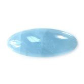 MILKY AQUAMARINE LONG OVAL CAB (AAA) 29X11.50MM 14.38 Cts.