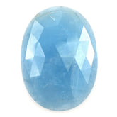 MILKY AQUAMARINE ROSE CUT OVAL CAB (AAA) 22X13MM 19.00 Cts.