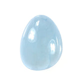 MILKY AQUAMARINE IRRGULAR PEAR CAB (A) 12X9MM 4.25 Cts.