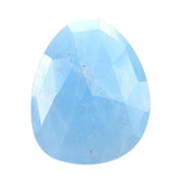 MILKY AQUAMARINE ROSE CUT BRIOLETTE PEARISH (MILKY/AA) 15.50X12.50MM 4.87 Cts.