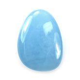 MILKY AQUAMARINE PLAIN LENTIL PEARISH 13.80X10.50MM 4.13 Cts.