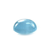 MILKY AQUAMARINE PLAIN LENTIL CUSHION 14.00MM 12.36 Cts.