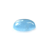 MILKY AQUAMARINE PLAIN OVAL CAB 8X6MM 1.31 Cts.