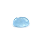 MILKY AQUAMARINE PLAIN OVAL CAB 6X4MM 0.57 Cts.
