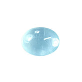 MILKY AQUAMARINE PLAIN OVAL LENTIL 8X6MM 1.13 Cts.