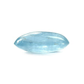 MILKY AQUAMARINE PLAIN LENTIL OVAL 12X7MM 2.40 Cts.