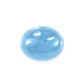 MILKY AQUAMARINE PLAIN OVAL CAB 8X10MM 3.19 Cts.