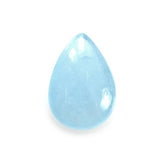 MILKY AQUAMARINE PLAIN LENTIL PEAR 12X8.20MM 4.22 Cts.