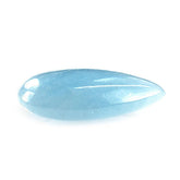 MILKY AQUAMARINE PLAIN LENTIL PEAR 15X10MM 4.64 Cts.