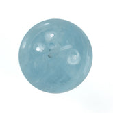 MILKY AQUAMARINE PLAIN ROUND BALL (AA/MILKY) 12.00X12.00MM 12.83 Cts.