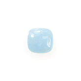 MILKY AQUAMARINE PLAIN LENTIL CUSHION (AA/SI) 10.00X10.00 MM 3.98 Cts.
