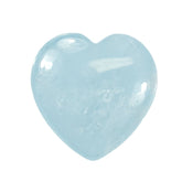 MILKY AQUAMARINE PLAIN LENTIL HEART (SUPER) 12.00X12.00MM (HALF DRILL 1.10MM) 4.75 Cts.