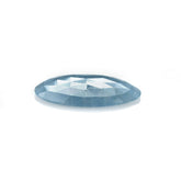 MILKY AQUAMARINE PLAIN ROSE CUT CAB EGG OVAL (AA) 26.00X20.00 MM 14.50 Cts.