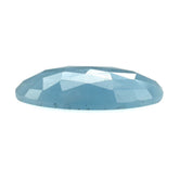 MILKY AQUAMARINE ROSE CUT EGG OVAL CAB (FLAT BOTTOM)(A) 20.00X16.00 MM 9.13 Cts.
