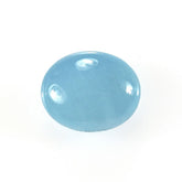 MILKY AQUAMARINE PLAIN LENTIL OVAL (AA) 11.00X9.00 MM 4.30 Cts.