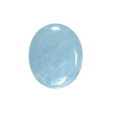 MILKY AQUAMARINE PLAIN LENTIL OVAL (AA) 12.00X10.00 MM 4.10 Cts.