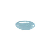 MILKY AQUAMARINE PLAIN LENTIL OVAL (AA) 12.00X10.00 MM 4.10 Cts.